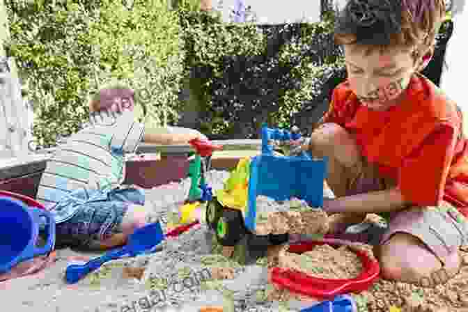 A Child Playing In A Sandbox In An Outdoor Play Area Design For Story: Create Immersive Outdoor Living Experiences