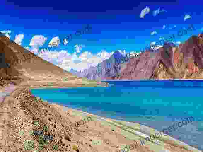 A Stunning View Of Pangong Lake, With Its Azure Waters And Snow Capped Mountains Re Discovery Of Ladakh: A Photographic Excursion Through The Oasis Of Peace And Harmony