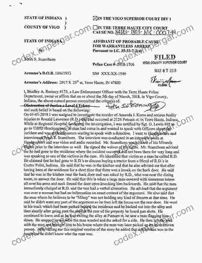 An American Affidavit Of Probable Cause Book Cover You Know Something Is Wrong When : An American Affidavit Of Probable Cause