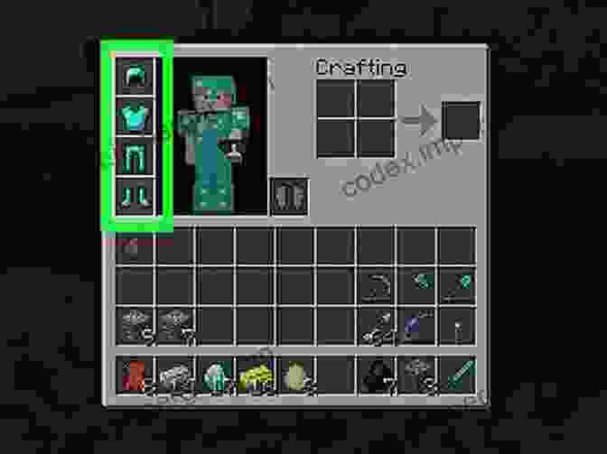 Image Of A Minecraft Player Crafting Armor Adventures Of A Zombie: An Unofficial Minecraft Diary (Unofficial Minecraft Diaries 3)