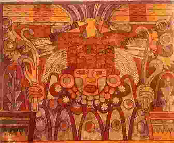 Intricate Aztec Mural Depicting Historical Scenes And Deity Iconography Portraying The Aztec Past: The Codices Boturini Azcatitlan And Aubin