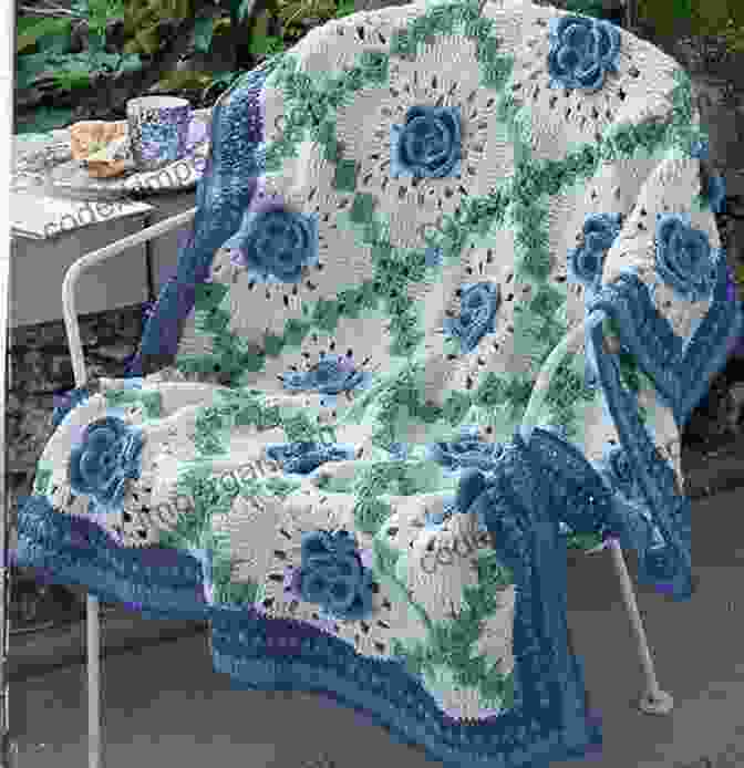 Spring Cable Crochet Throw With Delicate Floral Motifs Four Seasons Of Cable Crochet Throws