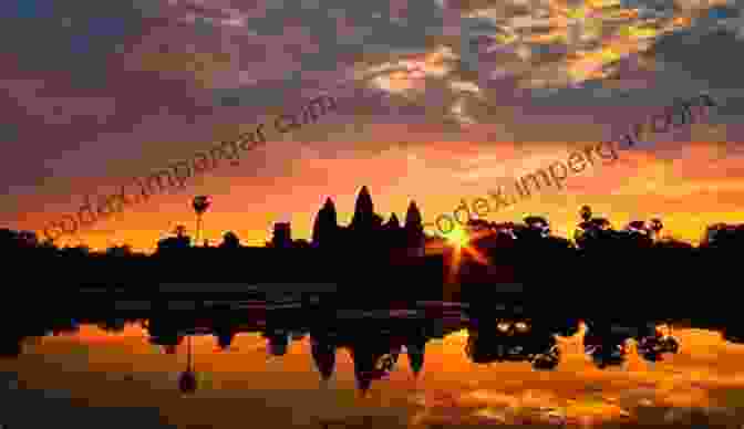 Sunset Over Angkor Wat, Cambodia Focusing On Angkor: Angkor Temples And Architecture