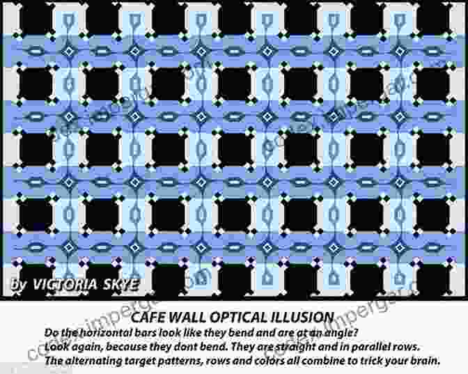 The Famous Cafe Wall Illusion Where Parallel Lines Appear To Be Slanted. Optical Illusions And Secret Messages (4th Grade)